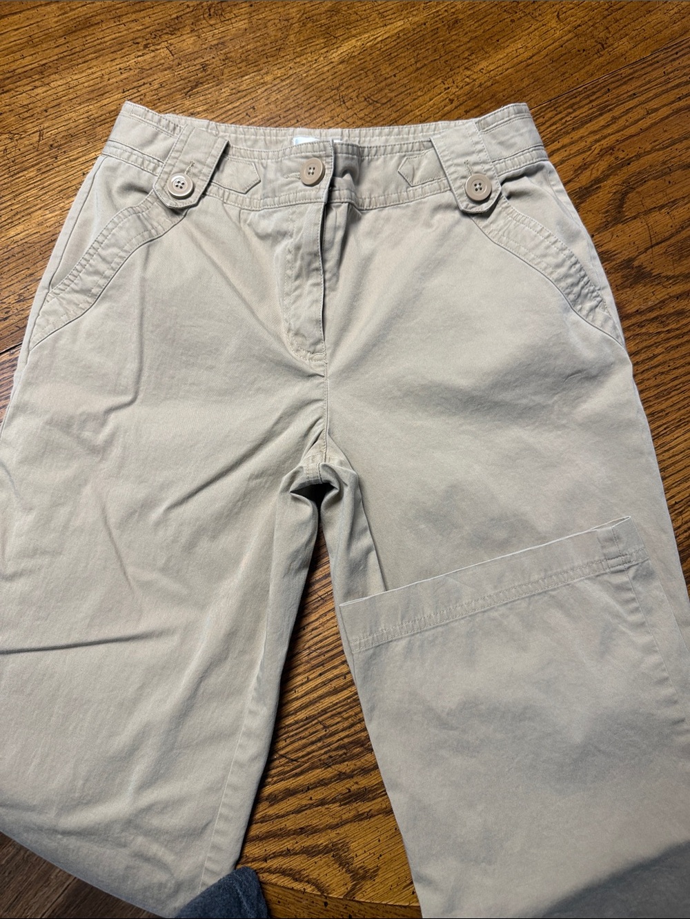 Talbots Beige Stretch Cotton Casual Pants